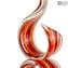 Cinta Roja Doble - Con Bastones - Cristal de Murano Original OMG