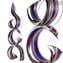 Neverending Wave - With Canes - Original Murano Glass OMG