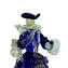 Couple Goldoni Venetian Figurines Deep blue - gold 24kt decoration