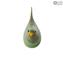 العصفور الأخضر - الحيوانات - زجاج مورانو الأصلي OMG