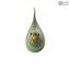 Green Sparrow - Animals - Original Murano glass OMG