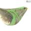العصفور الأخضر - الحيوانات - زجاج مورانو الأصلي OMG