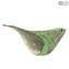 Green Sparrow - Animals - Verre de Murano original OMG