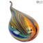 Vase goutte Missoni en verre de Murano original multicolore OMG®