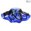 Centre de Table Sombrero Bleu - Style Sbruffy - Verre de Murano Original