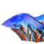 Peça central Blue Sombrero - Estilo Sbruffy - Vidro Murano Original