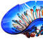 Blue Sombrero Centerpiece - Sbruffy Style - Original Murano Glass