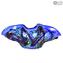 Centre de Table Sombrero Bleu - Style Sbruffy - Verre de Murano Original