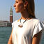 Sternschnuppen - Halskette venezianische Perlen - Original Murano Glass OMG
