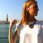 Ojo de luna - Collar de abalorios venecianos - Cristal de Murano original OMG
