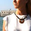 Collana Occhio di Luna - perle in vetro - Vetro di Murano Originale