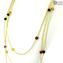 Moon Tears Gold - Necklace Venetian Beads - Original Murano Glass OMG