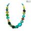 Smerald - Halskette venezianische Perlen - Original Murano Glass OMG