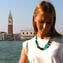 Esmeralda - Collar de perlas venecianas - Cristal de Murano original OMG