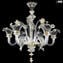 Lustre Veneziano Elegante - Ouro 24kt - Vidro Murano