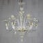 Lustre Veneziano Elegante - Ouro 24kt - Vidro Murano