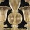 Venezianischer Kronleuchter Campanula reines Gold 24kt - Murano Glas