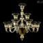 Venetian Chandelier Campanula pure Gold 24kt - Murano Glass