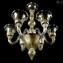 Venetian Chandelier Campanula pure Gold 24kt - Murano Glass