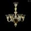 Venetian Chandelier Campanula pure Gold 24kt - Murano Glass