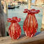 Mode 60er Vase - Rotes venezianisches Glas Murano OMG®