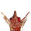 Fashion 60s Blumenvase - Rotes venezianisches Glas Murano OMG®