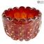 Fashion 60s Bowl Vase-Red Venetian Glass Murano OMG®
