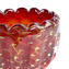 ファッション60年代のボウルの花瓶-赤いベネチアングラスMuranoOMG®