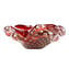 Fashion 60s Aschenbecher - Rotes venezianisches Glas Murano OMG®