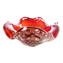 Fashion 60s Ashtray - Red Venetian Glass Murano OMG®