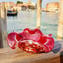 Fashion 60s Ashtray-Red Venetian Glass Murano OMG®
