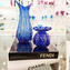 مزهرية فاشون من الستينيات - زجاج مورانو من زجاج Blu Venetian OMG®