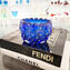 Vaso da moda dos anos 60 - Blue Venetian Glass Murano OMG®