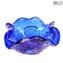 Cinzeiro da moda anos 60 - Blu Venetian Glass Murano OMG®