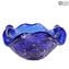 Cinzeiro da moda anos 60 - Blu Venetian Glass Murano OMG®