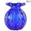 Fashion 60s Buddy Vase-Blue Venetian Glass Murano OMG®