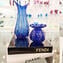 Vase Buddy Fashion Années 60 - Verre Vénitien Bleu Murano OMG®
