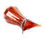 ファッション60年代のツバメの花瓶-赤いベネチアングラスムラノOMG®