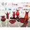 패션 60 년대 제비 꽃병-Red Venetian Glass Murano OMG®