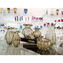 Fashion 60s Blumenvase - Graues venezianisches Glas Murano OMG®