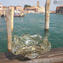 منفضة سجائر موضة الستينيات - زجاج مورانو رمادي من Venetian OMG®