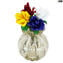 Fashion 60s Buddy Vase - Graues venezianisches Glas Murano OMG®