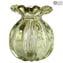 Fashion 60s Buddy Vase - Graues venezianisches Glas Murano OMG®