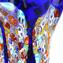 Re Sol - Blaue Blumen Vase Glas Murrine