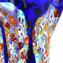 Re Sol - Vase Fleurs Bleues Murrine Verre