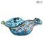 Bol cloche - Bleu clair - Multicolore - Verre de Murano original