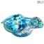 Bell bowl - Light Blue - Multicolor - Original Murano Glass