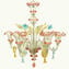 Venezianischer Kronleuchter Elegante Multicolor - Classique - Muranoglas