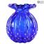 Fashion 60s Buddy Kleine Vase - Blaues venezianisches Glas Murano OMG®