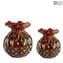 Fashion 60s Buddy Small Vase-Red Venetian Glass Murano OMG®